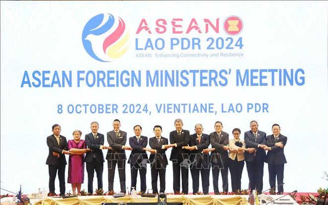 Les délégués aséaniens à la réunion des ministres des Affaires étrangères de l'ASEAN. Photo : VNA ASEAN.jpg