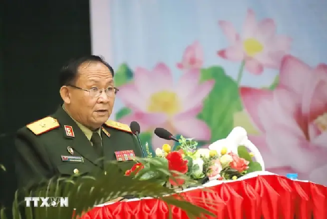 Le général de brigade Keosouvanh Inthavongsa, directeur de l'Académie de la défense de Kaysone Phomvihane. Photo : VNA vietlao 1.png
