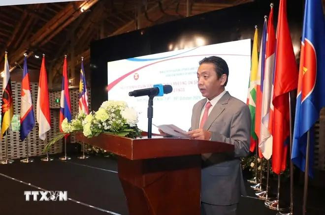 Le vice-ministre de la Culture, des Sports et du Tourisme, Hoang Dao Cuong, à la cérémonie d'ouverture de la SOMS-15. Photo: VNA som 1.webp