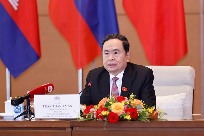 Le président de l'Assemblée nationale (AN), Tran Thanh Man. Photo : VNA vna_potal_chu_tich_quoc_hoi_tran_thanh_man_tiep_hoi_phu_nu_va_nu_doanh_nhan_campuchia_va_lao_7464535.jpg