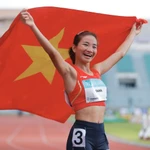 La meilleure coureuse vietnamienne Nguyen Thi Oanh. Photo : VNA
