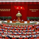 La séance d'ouverture du deuxième Plénum du Comité central du Parti communiste du Vietnam du 14e mandat à Hanoï. Photo : VNA