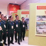 L’espace d’exposition de l’Agence vietnamienne d’information. Photo : VNA