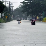 Les inondations au Sri Lanka. Photo : Xinhua/VNA