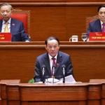 Le ministre de la Culture, des Sports et du Tourisme, Nguyen Van Hung, présente son intervention. Photo : VNA