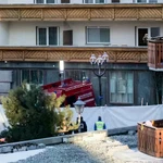 La police a bouclé le site de l'incendie. Photo : EPA