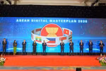 Cérémonie de clôture de la 6ᵉ réunion des ministres du Numérique de l’ASEAN. Photo: VNA