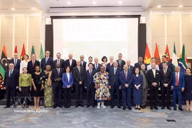 Célébration du 63e anniversaire de la Journée de l’Afrique à Hanoï. Photo: VNA