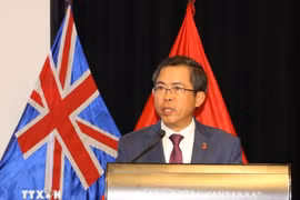 L’ambassadeur du Vietnam en Australie, Pham Hung Tâm à la réunion de l'AVPI. Photo: VNA
