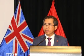 L’ambassadeur du Vietnam en Australie, Pham Hung Tâm à la réunion de l'AVPI. Photo: VNA