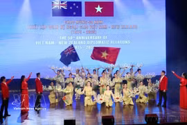 Célébration du 50e anniversaire de l'établissement des relations diplomatiques entre le VIetnam et la Nouvelle-Zélande à Ho Chi Minh-Ville. Photo: VNA