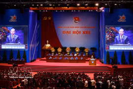 Ouverture du 13e Congrès national de l'Union de la jeunesse communiste Hô Chi Minh à Hanoï. Photo: VNA