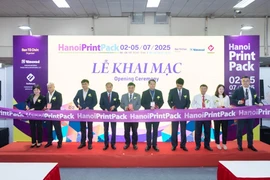 Ouverture du salon HanoiPrintPack 2025. Photo: VNA