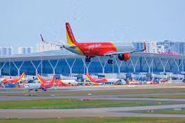 La compagnie aérienne Vietjet annonce une hausse de 24 % de son bénéfice consolidé au premier trimestre 2025. Photo: VNA