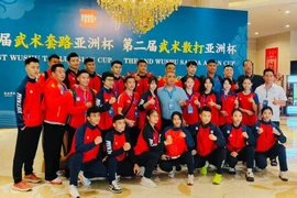L'équipe vietnamienne de wushu a terminé à la troisième place du classement général de la Coupe d'Asie de Wushu 2025. Photo: thethaovanhoa.vn