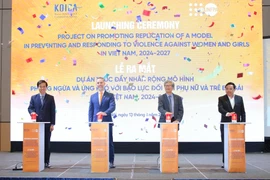 Lancement du projet visant à promouvoir la multiplication d’un modèle contre la violence basée sur le genre au Vietnam pour la période 2024-2027. Photo: VNA