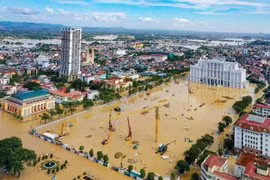 Innondations à Thai Nguyên. Photo: VNA