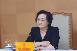 La vice-Première ministre Pham Thi Thanh Tra, cheffe du Comité de pilotage national chargé de la recherche, de la collecte et de l’identification des restes de martyrs. Photo: VNA