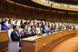 Une séance de travail de l'Assemblée nationale de la 15e législature. Photo: VNA