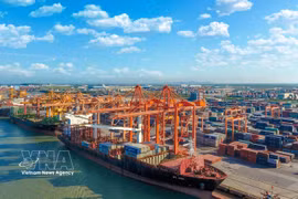 Port de Chua Ve, à Hai Phong. Photo: VNA