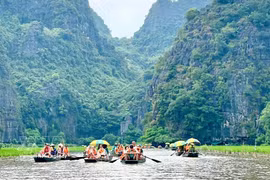 Selon le magazine français Paris Match, Ninh Binh, souvent surnommée la « baie d'Ha Long terrestre », offre un panorama spectaculaire avec ses massifs karstiques, ses rizières et ses rivières sinueuses. Photo: VNA