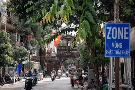 Une zone à faible émission est mis en place au sein du quartier de Hoan Kiem, à Hanoï. Photo: VNA
