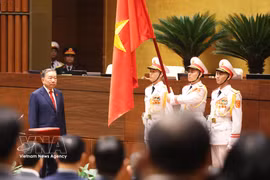 Le président de la République, To Lam, prête serment. Photo : VNA