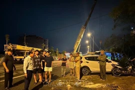 Scène d'accident à Ha Tinh. Photo: VNA