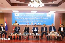 Séminaire à Vientiane sur le rôle de la presse à l'ère de la technologie. Photo: VNA