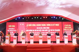 Lancement de la la deuxième phase du parc industriel Que Vo II. Photo: VNA