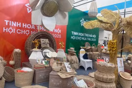 Des objets en bambou et en rotin dégagent un charme singulier grâce à leur beauté rustique, leur simplicité naturelle et leur caractère écologique. Photo : VNA