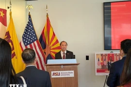 L’ambassadeur du Vietnam aux États-Unis, Nguyen Quoc Dung s'exprime à l'évènement. Photo: VNA