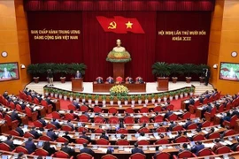 Le 14ᵉ Plénum du Parti communiste du Vietnam (PCV) du 13ᵉ mandat s’est solennellement ouvert dans la matinée du 5 novembre à Hanoï, sous la présidence du secrétaire général du Comité central du PCV, Tô Lâm. Photo : VNA