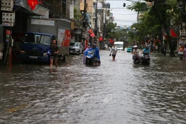 Innondations dans la province de Ninh Binh. Photo: VNA