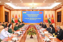 Le 15e Dialogue sur la politique de défense Vietnam-Inde, le 10 novembre à Hanoï. Photo: VNA