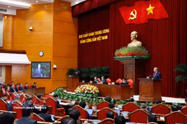 Le secrétaire général To Lam s'exprime à l'ouverture du 2e Plénum du Comité central du Parti du 14e mandat. Photo: VNA