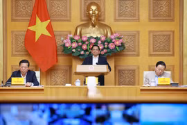 Le Premier ministre Pham Minh Chinh préside la 22ᵉ réunion du Comité directeur d'État des ouvrages et projets nationaux importants dans le secteur des transports. Photo: VNA