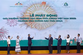 Cérémonie de lancement du Prix des Écoles Écologiques de l'ASEAN 2025 à Hanoï. Photo: VNA