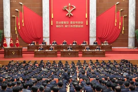 Séance plénière du Comité central du Parti du travail de Corée, du 23 au 27 décembre, sous la présidence du dirigeant nord-coréen Kim Jong Un. Photo: VNA