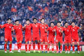 L'équipe masculine de football du Vietnam a été officiellement qualifié pour la phase finale de la Coupe d’Asie 2027. Photo: VFF