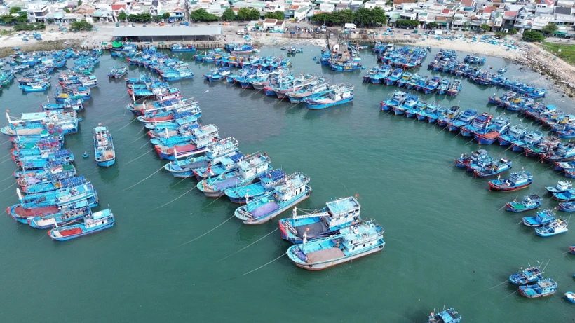 Bateaux de pêche de la province de Ninh Thuân. Photo: VNA