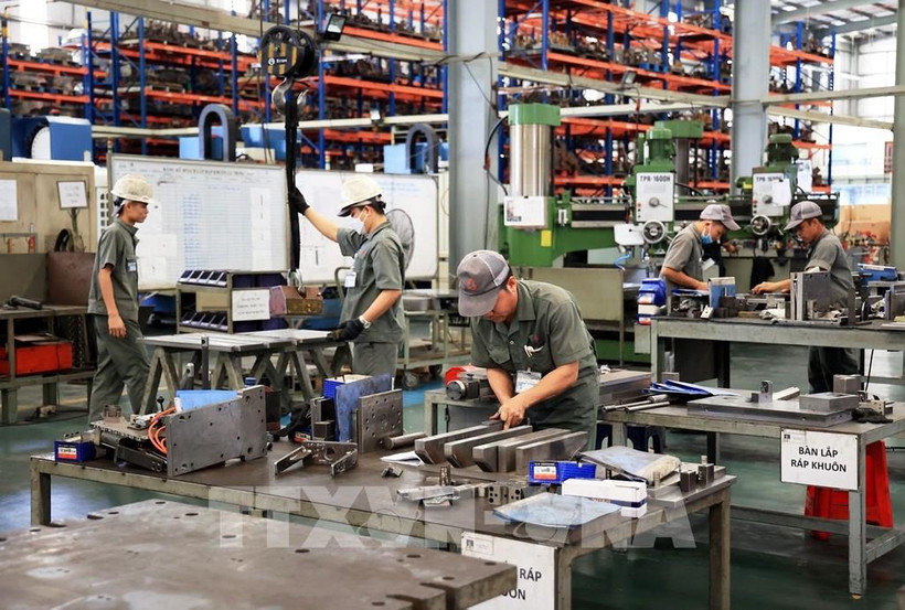 L'industrie manufacturière arrivait en tête avec 7,43 milliards de dollars, représentant 67,1% du total. Photo: VNA