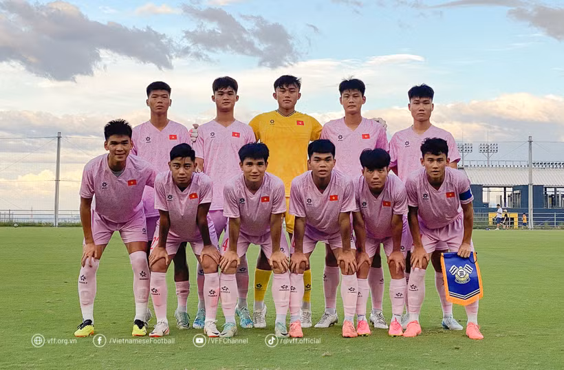 L'équipe nationale U20. Photo: VFF