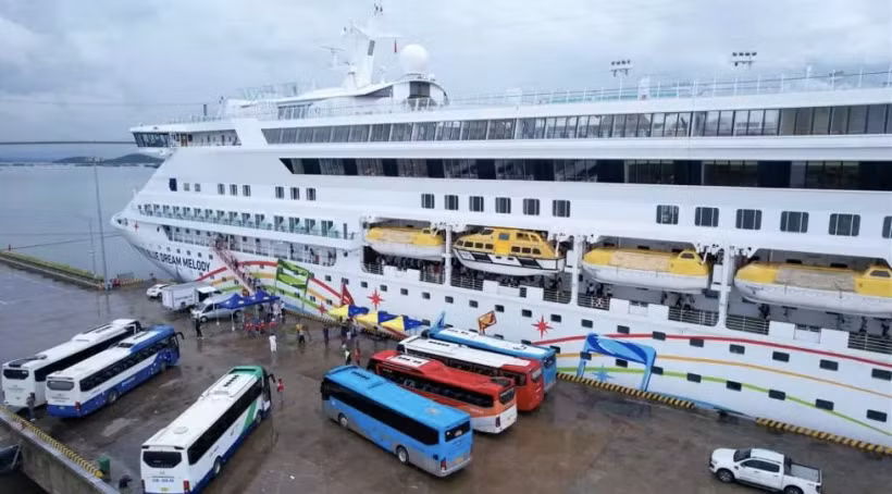 Le baeau de croisière Blue Dream Melody. Photo: vessel Finder