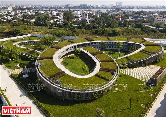 Vue de l’école maternelle Farming Kindergartenn située dans le quartier de Hoa An, à Biên Hoà, province de Dông Nai. 