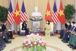 La vice-présidente Vo Thi Anh Xuan reçoit son homologue des États-Unis Kamala Harris