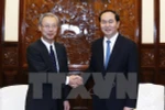 Le président Tran Dai Quang reçoit le président et rédacteur en chef de Kyodo