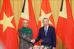 Le président Tô Lâm (droite) et le président du Timor Lest José Ramos-Horta. Photo: VNA