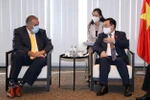 Le président de l’AN Vuong Dinh Hue a reçu des représentants de grandes entreprises en Europe