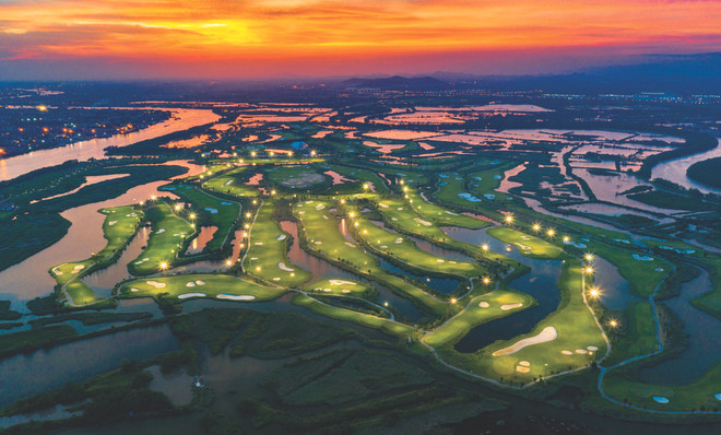 Le Vinpearl Golf Hai Phong sur l’île de Vu Yên. Photo : CTV Vinpearl Golf Hai Phong.jpg